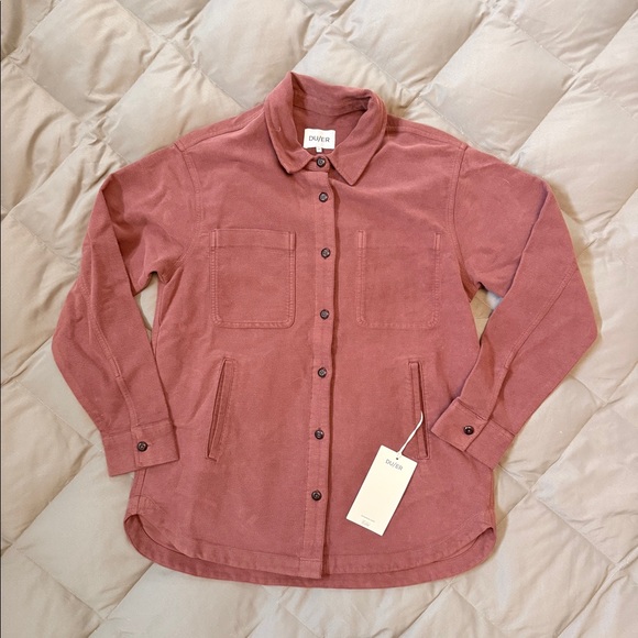 Duer NWT No Sweat Moleskin Overshirt - Rich Maroon - Picture 2 of 14